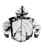 W. Lotas Distressed Zip-Up Hoodie