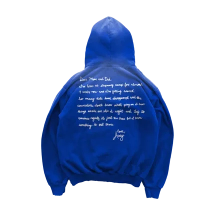 Camp Blood Hoodie – Faded Cobalt