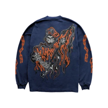 Chain Reaper Long Sleeve T-Shirt – Navy