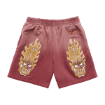Warren Lotas Cleveland Cavaliers Flaming Skull Shorts