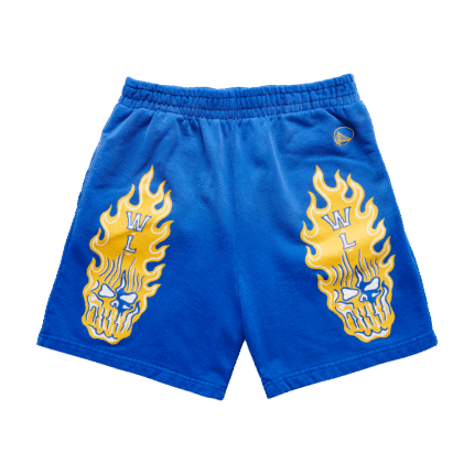 Warren Lotas Golden State Warriors Flaming Skull Shorts