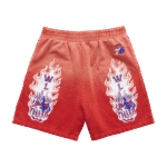 Warren Lotas Philadelphia 76ers Flaming Skull Shorts