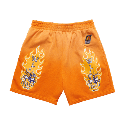 Warren Lotas Phoenix Suns Flaming Skull Shorts