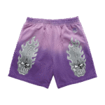 Warren Lotas Sacramento Kings Flaming Skull Shorts