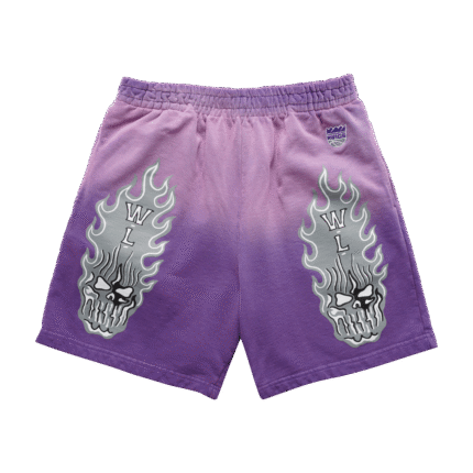 Warren Lotas Sacramento Kings Flaming Skull Shorts
