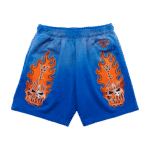 Warren Lotas New York Knicks Flaming Skull Shorts