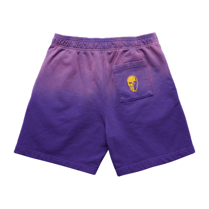 Warren Lotas Los Angeles Lakers Flaming Skull Shorts